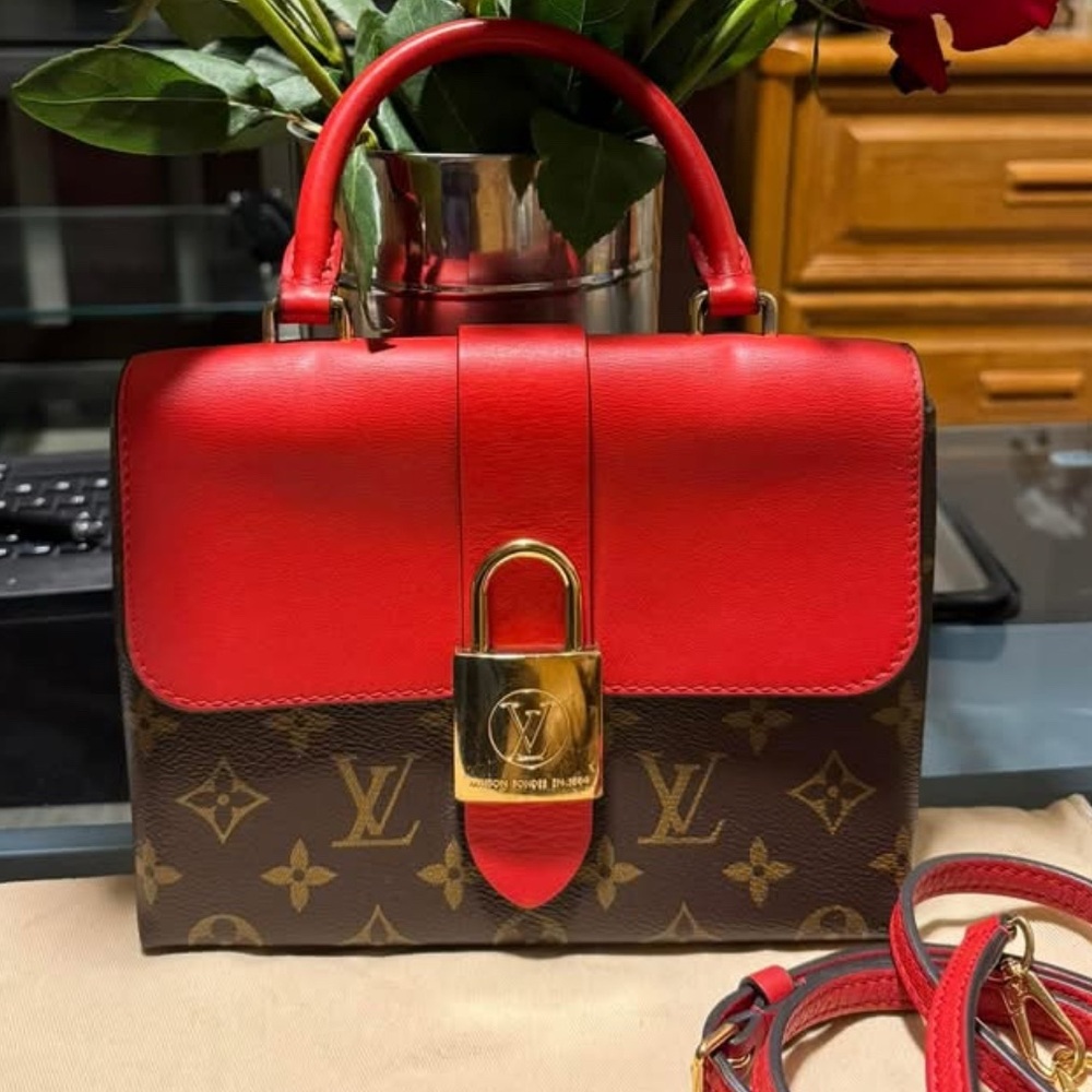 Louis Vuitton locky bb Red and Brown small monogram Bag